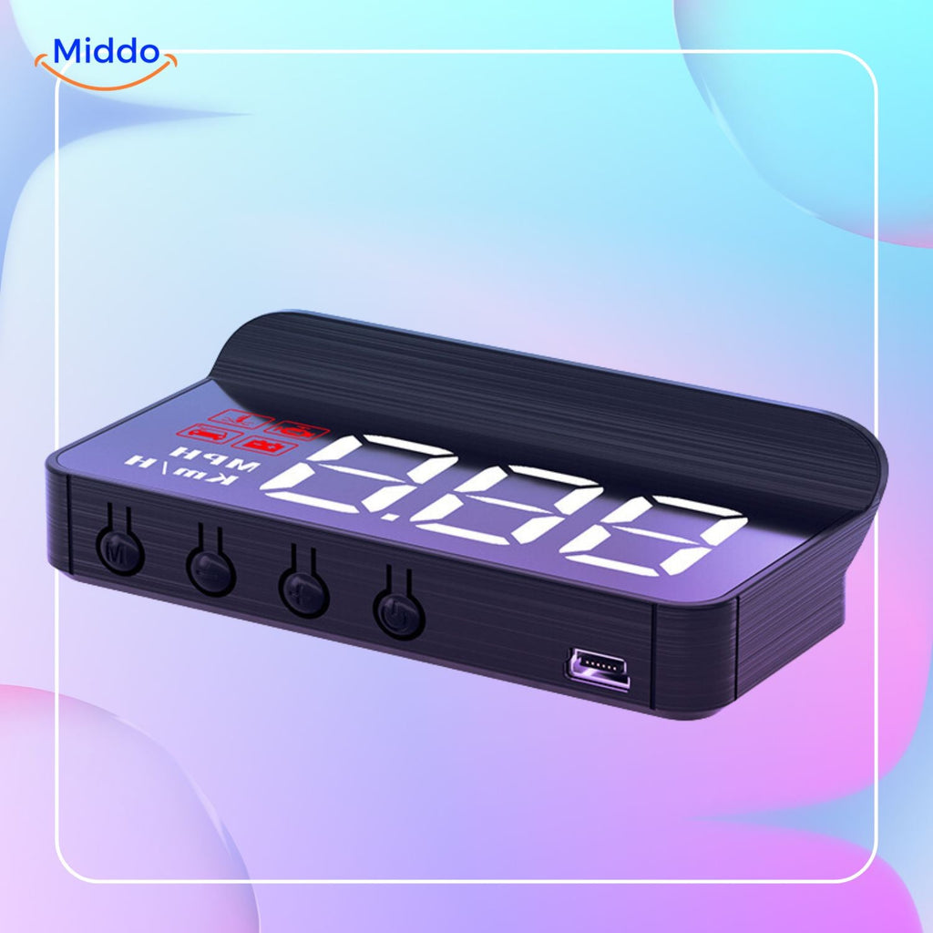 Visiopro M3 HUD digitale Geschwindigkeitsmesser Auto Head-Up-Display middo.nl