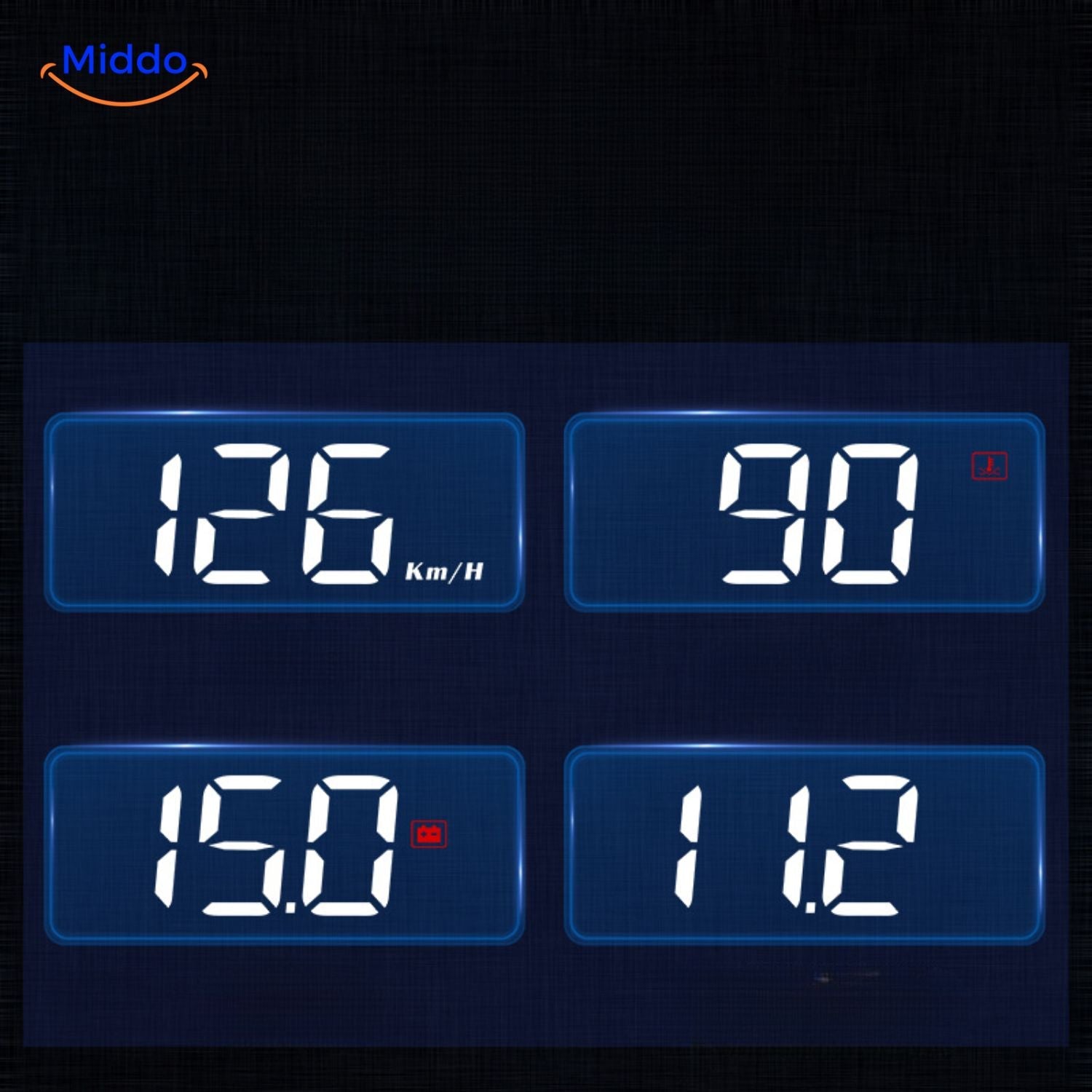 Visiopro M3 HUD GPS Geschwindigkeitsanzeige mit OLED-Display middo.nl