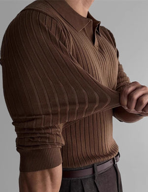 MuscleFit Polo Pullover - Stilvoll, Komfortabel und die perfekte Passform – Ansicht 3