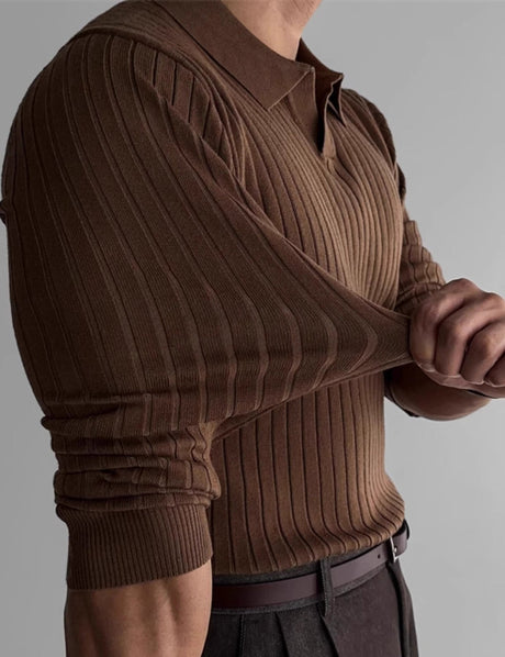 MuscleFit Polo Pullover - Stilvoll, Komfortabel und die perfekte Passform – Ansicht 3