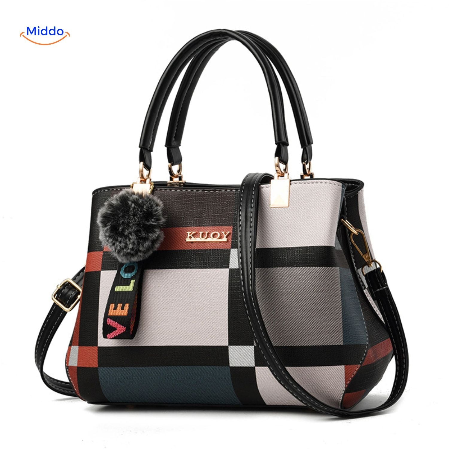 VivaLuxe Tote Tasche mit süßem Quastenpompon www.middo.de