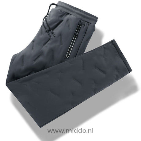 Graue WarmGuard Thermo Unisex Hose flach ausgelegt