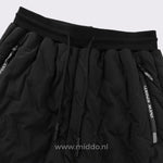 Schwarze WarmGuard Thermo Unisex-Hose mit verstellbarem Bund