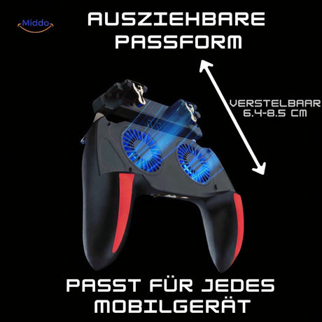 GameFlex H10 Mobile Gaming Controller – FPS-Griff mit Ventilator & wiederaufladbarem Akku – Ansicht 3