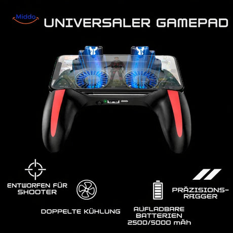 GameFlex H10 Mobile Gaming Controller – FPS-Griff mit Ventilator & wiederaufladbarem Akku – Ansicht 2