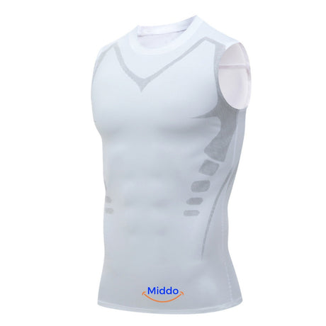 Weißes VitaBoost PowerVest Kompressionsshirt