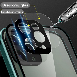 WonderCase iPhone Hülle mit bruchsicherem Glas und Linsenschutz