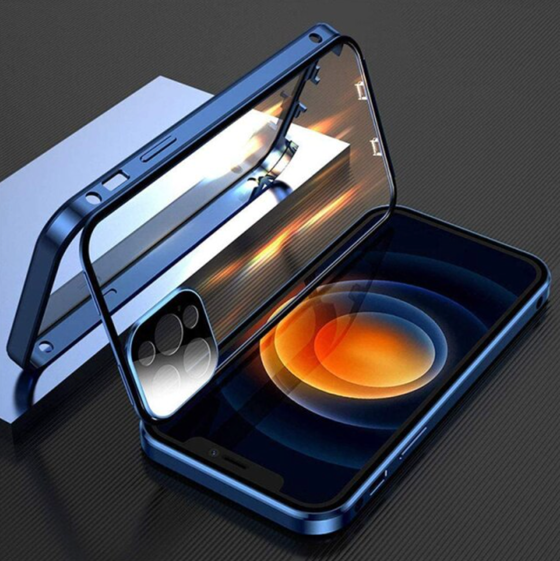 WonderCase kabelloses Laden für iPhone in blauer Farbe