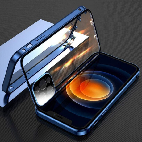 WonderCase kabelloses Laden für iPhone in blauer Farbe