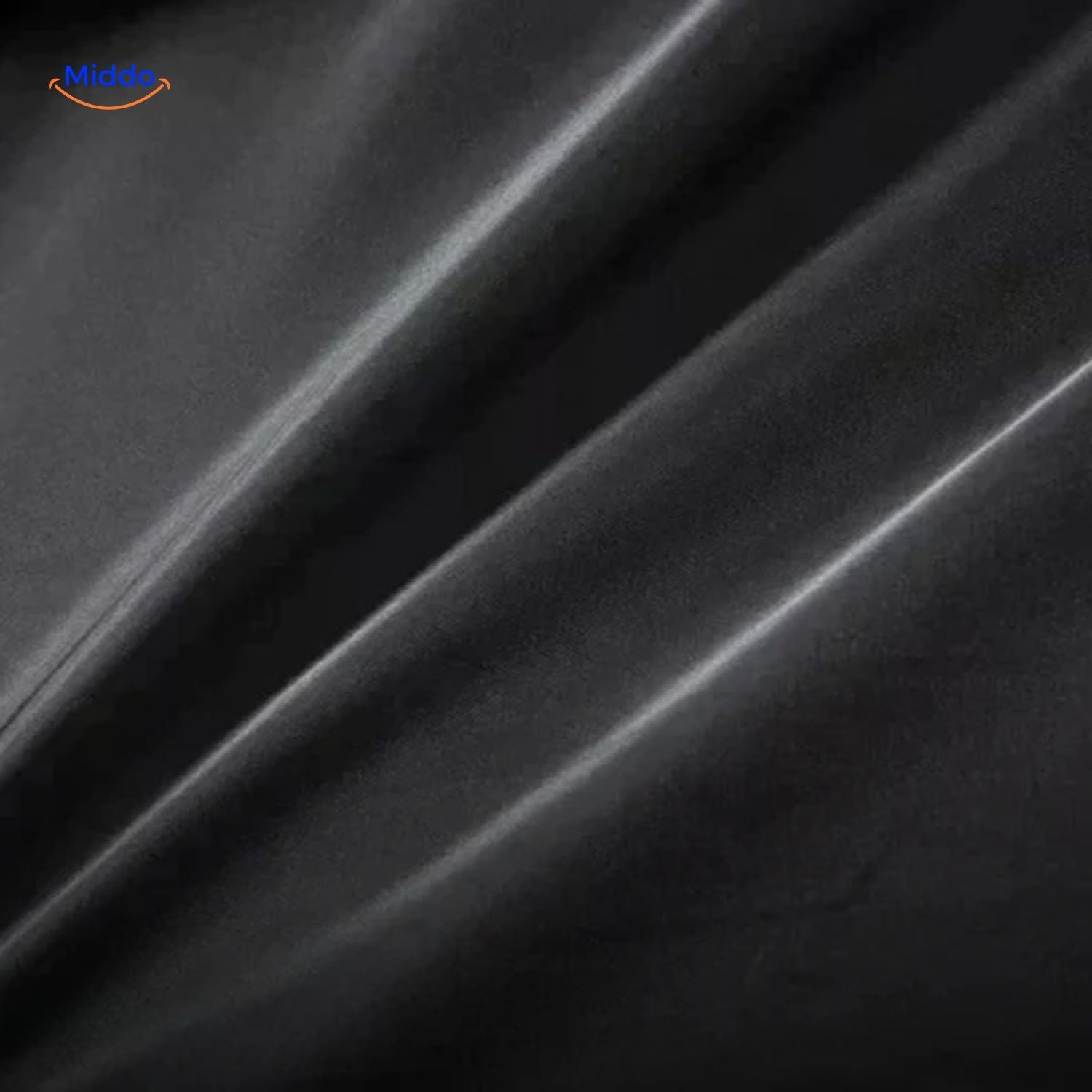 WoolGuard Doppelkragen Schwarze Jacke Textur