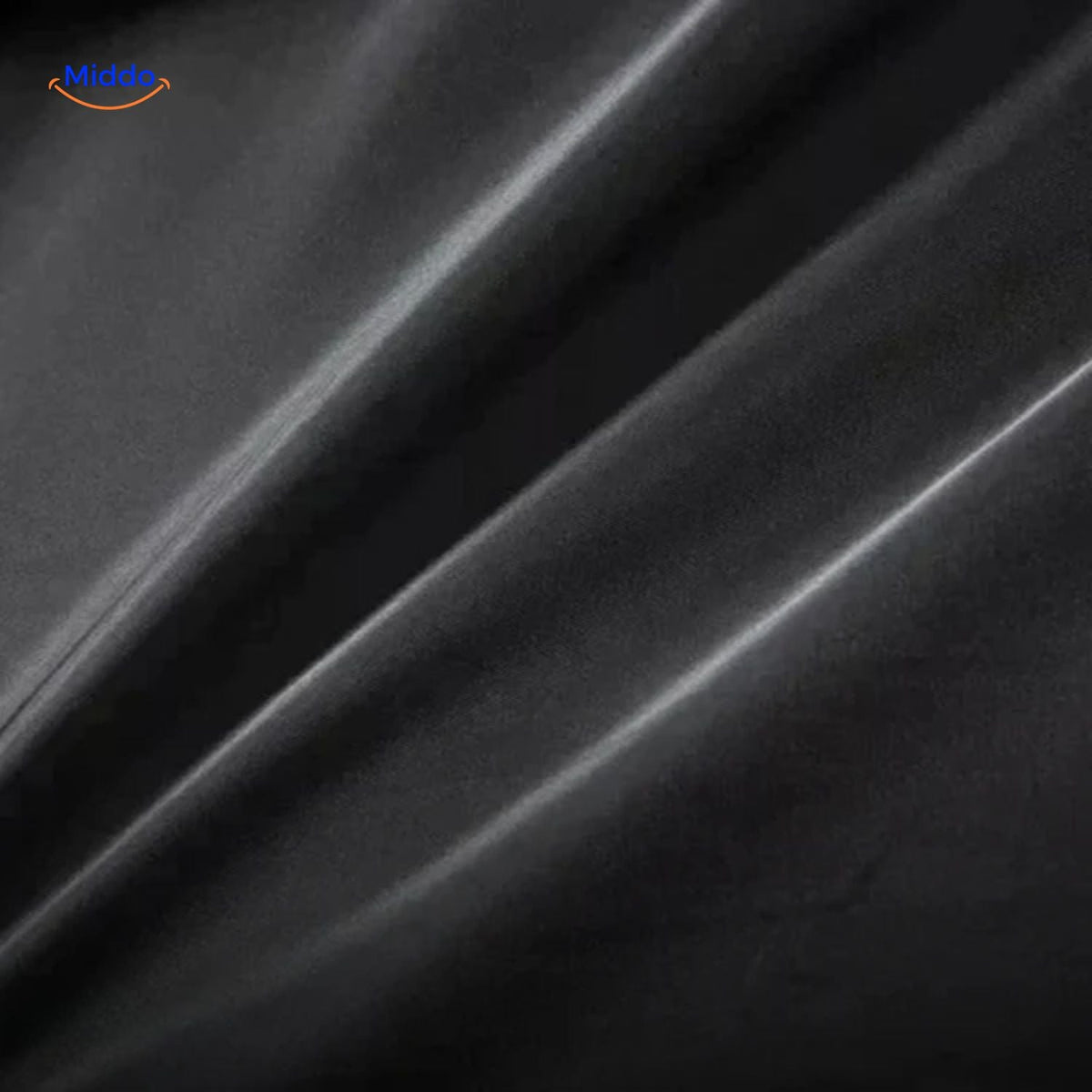 WoolGuard Doppelkragen Schwarze Jacke Textur