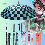 ZenBrella Anime-Regenschirm Schwarz Grüner Anime-Regenschirm mit Charakter Bildschirmfoto middo.nl