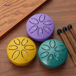 ZenTone Schlagzeugset in grün, gelb, lila für Musiker www.middo.nl