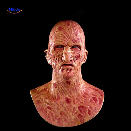 Zombiora Maske – Verbrannte Gesichtsmaske ohne Haare – www.middo.de
