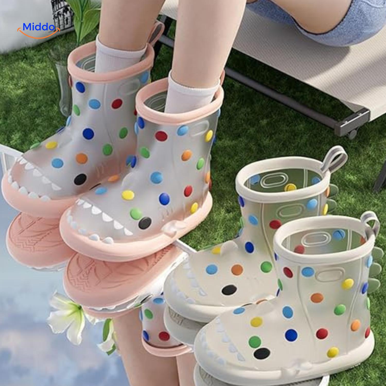 Zureto Shark Regenstiefel für den Außeneinsatz mit Punkten middo.nl