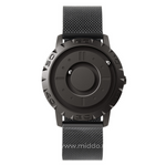 Schwarze Magnetique Uhr mit Mesh-Armband