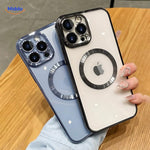 Frau, die 2 iCase iPhone Hüllen hält