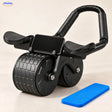 AbWheel Pro™ – Schwarz – Kniematte 34 × 15 cm