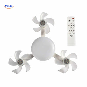 aeroglow Ventilatorlampe kompakte Version mit drei Ventilatoren und Fernbedienung