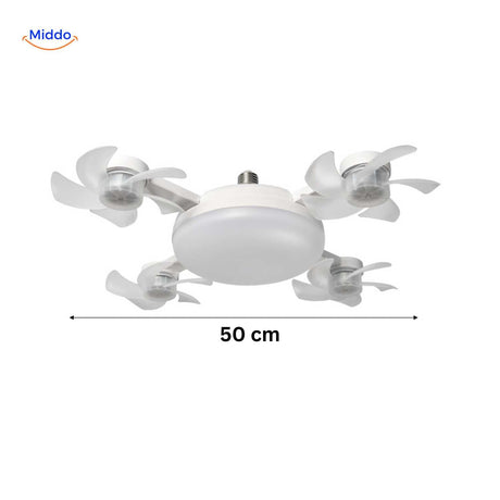 aeroglow Ventilatorlampe LED-Lampe mit Ventilator 50cm für den Hausgebrauch