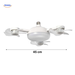 Aeroglow Ventilatorlampe Mini Deckenventilator mit LED-Beleuchtung 45cm
