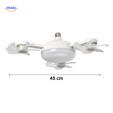 Aeroglow Ventilatorlampe Mini Deckenventilator mit LED-Beleuchtung 45cm