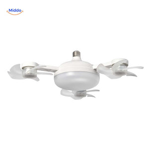 Aeroglow Ventilatorlampe Vierblatt Deckenventilator mit E27 Fassung