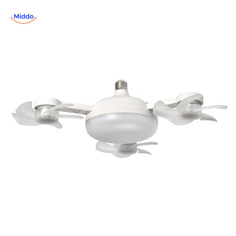 Aeroglow Ventilatorlampe Vierblatt Deckenventilator mit E27 Fassung