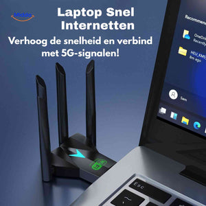 AeroLink™ WLAN-Adapter | 5G Dual-Band, 1300 Mbit/s & durch Wände Reichweite