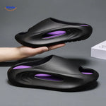 Aerostep Comfort Sportsandalen Schwarz Lila Farbe
