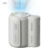 AirFlowPro™ Leistungsstarker Mini-Ventilator mit Doppel-Clip Weiß