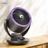 Airstream Ventilator moderner Tischventilator mit stilvollem lila Akzent www.middo.nl