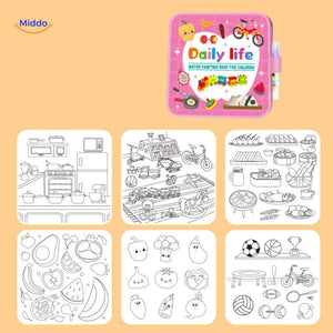 aquaDoodle Buch Alltag Wasser Malbuch Kinder lustige Ausmalbilder Spielzeug