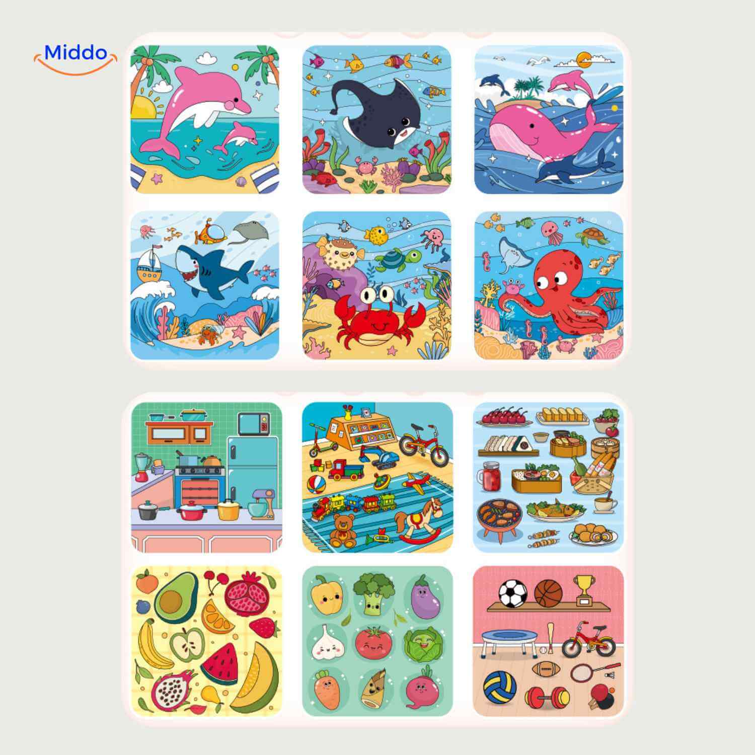 aquaDoodle Buch magisches Wassermalbuch Tiere Überraschungen erscheinen www.middo.nl