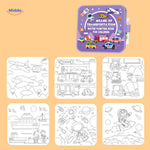 <aquaDoodle> Buch über Transportmittel, Wasserfarbenbuch für Kinder, Flugzeug, Auto, Raumfahrt www.middo.de </aquaDoodle>