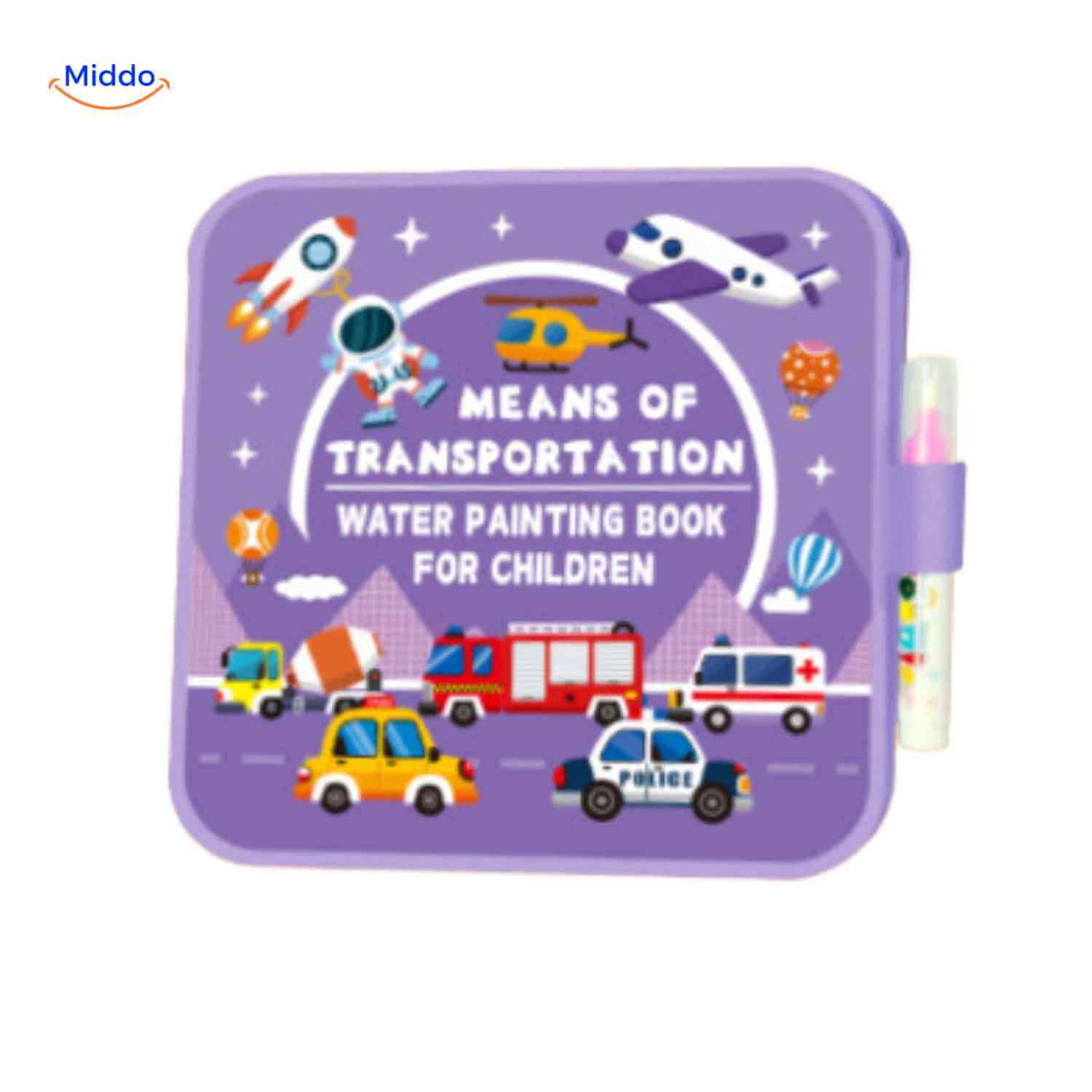 aquaDoodle Buch Meerwelt Delfine Haie Oktopus Farben mit Wasser www.middo.nl