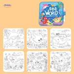 <aquaDoodle> Buch Unterwasserwelt Wasser Malbuch Kinder Meeresbewohner Farbspaß www.middo.de</aquaDoodle>