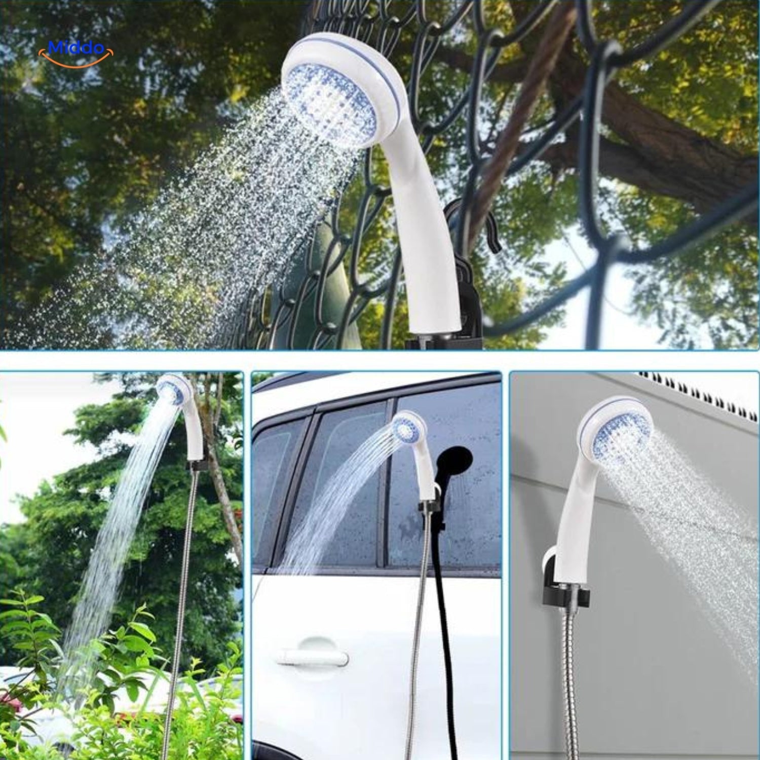 Aquacharge™ Leistungsstarker und Einstellbarer Wasserstrahl