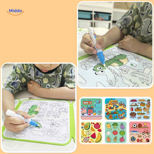 aquaDoodle-Buch für Kinder, malen mit Wasser, magisches Tiermalbuch