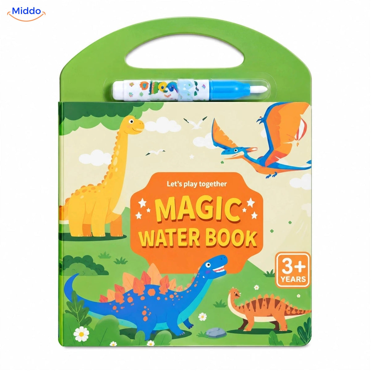 AquaDraw Dinosaurier Aktivitätsbuch mit Wasserstift