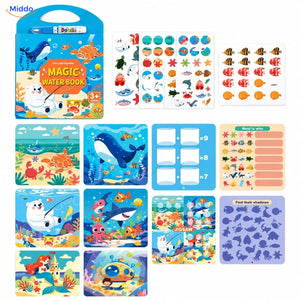 AquaDraw Ozean Aktivitätsbuch mit Wasserstift