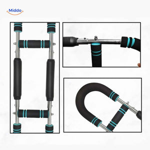 ArmFlex Trainer Detailansicht mit Schaumstoffgriffen und verstellbaren Teilen