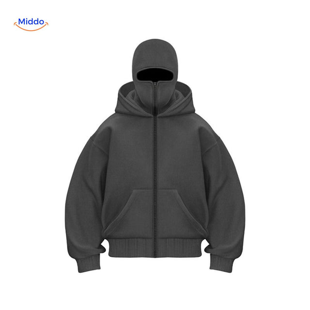 AutumnBliss Hoodie mit Logo in Schwarz www.middo.de