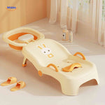 babysEase Baby-Badewannensitz mit Kopfstütze und Schale in Gelb - www.middo.de