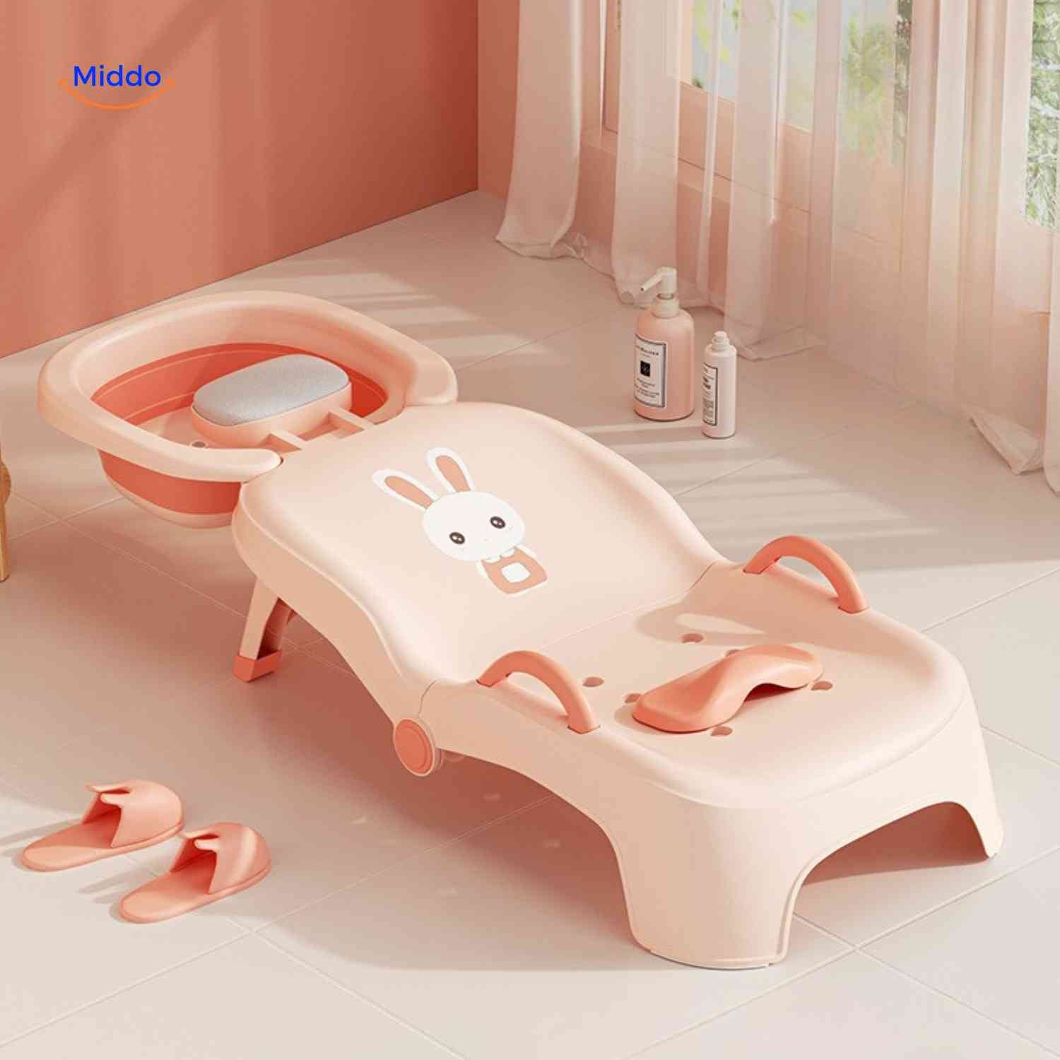 Babysease Babybadstuhl mit verstellbarer Kopfstütze – www.middo.de