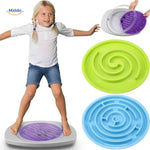 Balancieren Brettspiel Kinderspielzeug mit austauschbaren Labyrinthscheiben für das Gleichgewichtsspiel www.middo.nl
