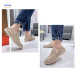 beckwin Slipper in Lichtbeige Suede – Moderne Instapper für Herren www.middo.nl