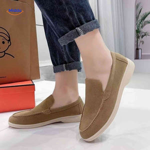 beckwin Loafers Sandfarbe Wildleder Herrenschuhe Komfortstil