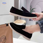 beckwin Loafers Schwarz Wildleder Loafers mit Schlupfmodell Herren www.middo.de