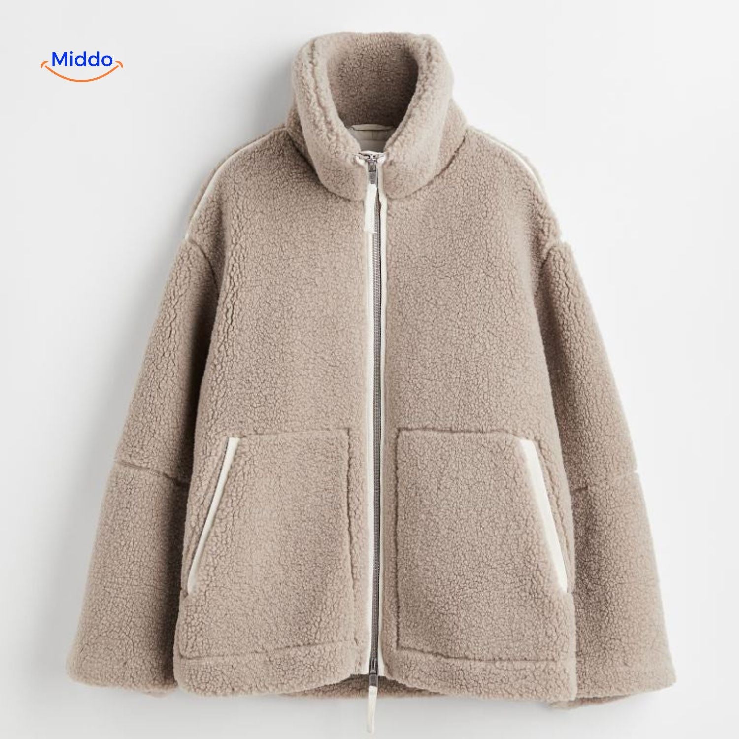 beige Teddy-Detail